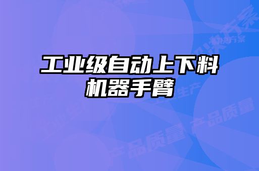 工業級自動上下料機器手臂