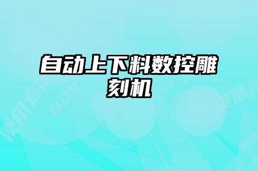 自動上下料數控雕刻機