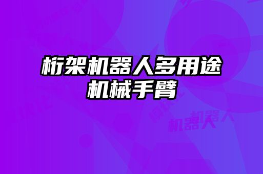 桁架機器人多用途機械手臂