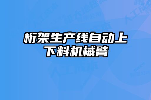 桁架生產線自動上下料機械臂