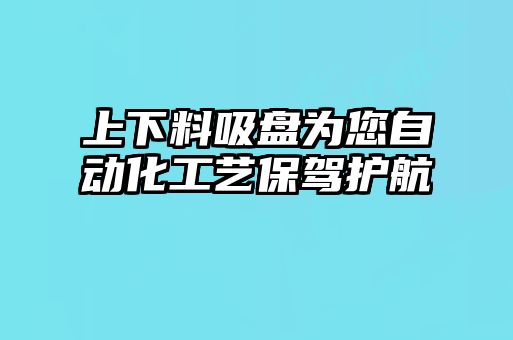 上下料吸盤為您自動化工藝保駕護航