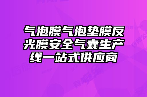 氣泡膜氣泡墊膜反光膜安全氣囊生產線一站式供應商